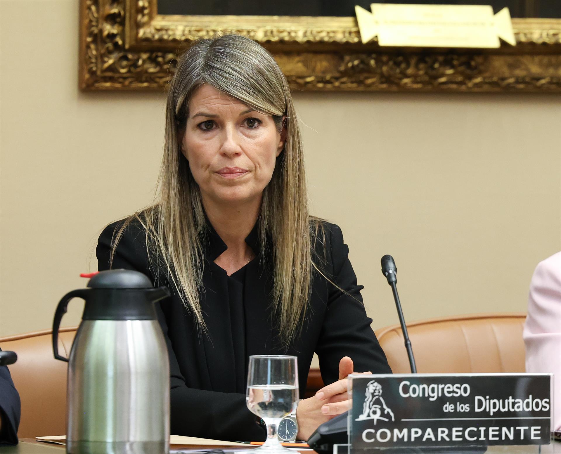 La periodista Maribel Vilaplana en la comissió d'investigació de la dana del Congrés dels Diputats - MARTA FERNÁNDEZ JARA