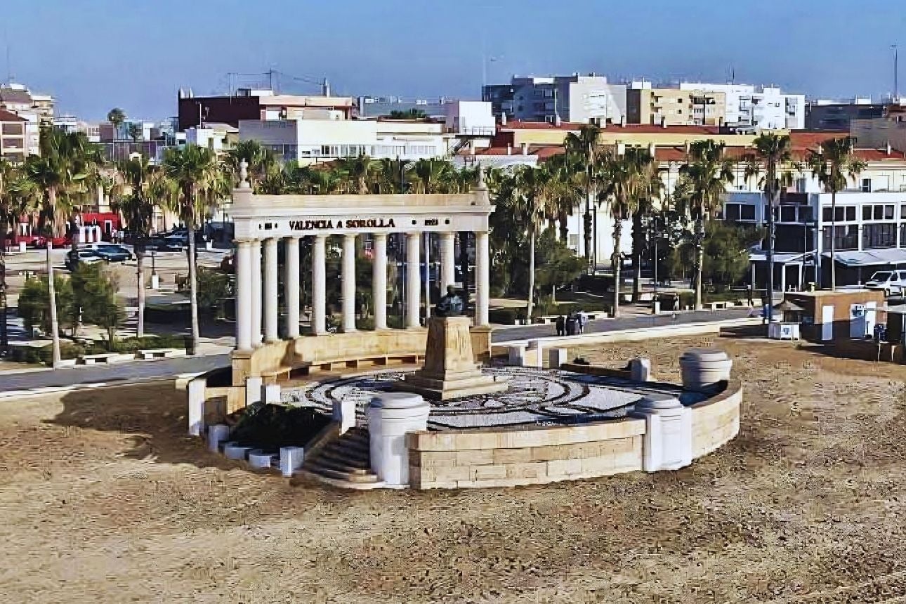 Recreació virtual de la proposta de reconstrucció del 'Monument a Sorolla' | Ajuntament de València