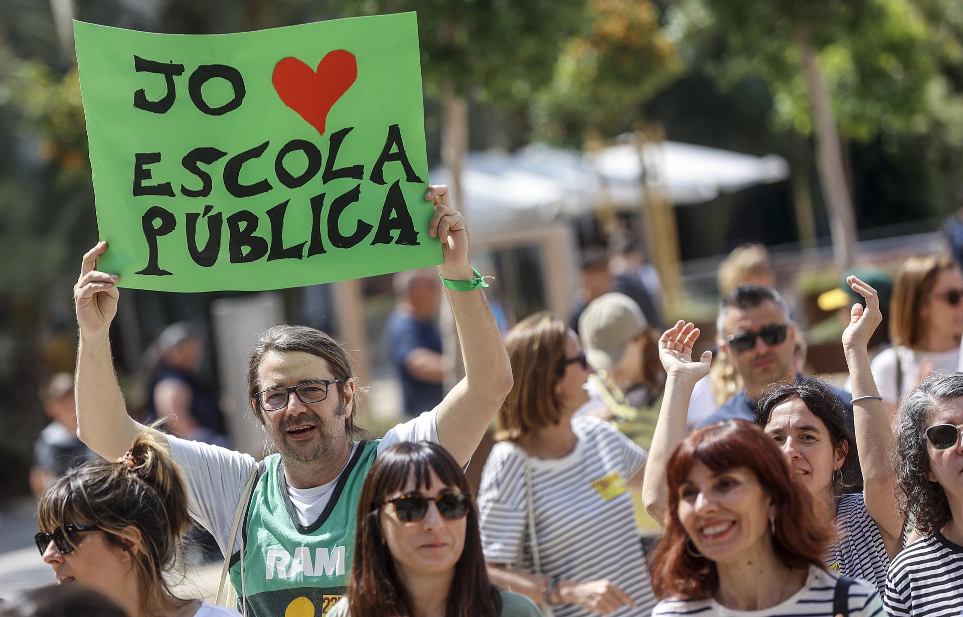 Pprotesta educativa. en una imatge d'arxiu | Rober Solsona