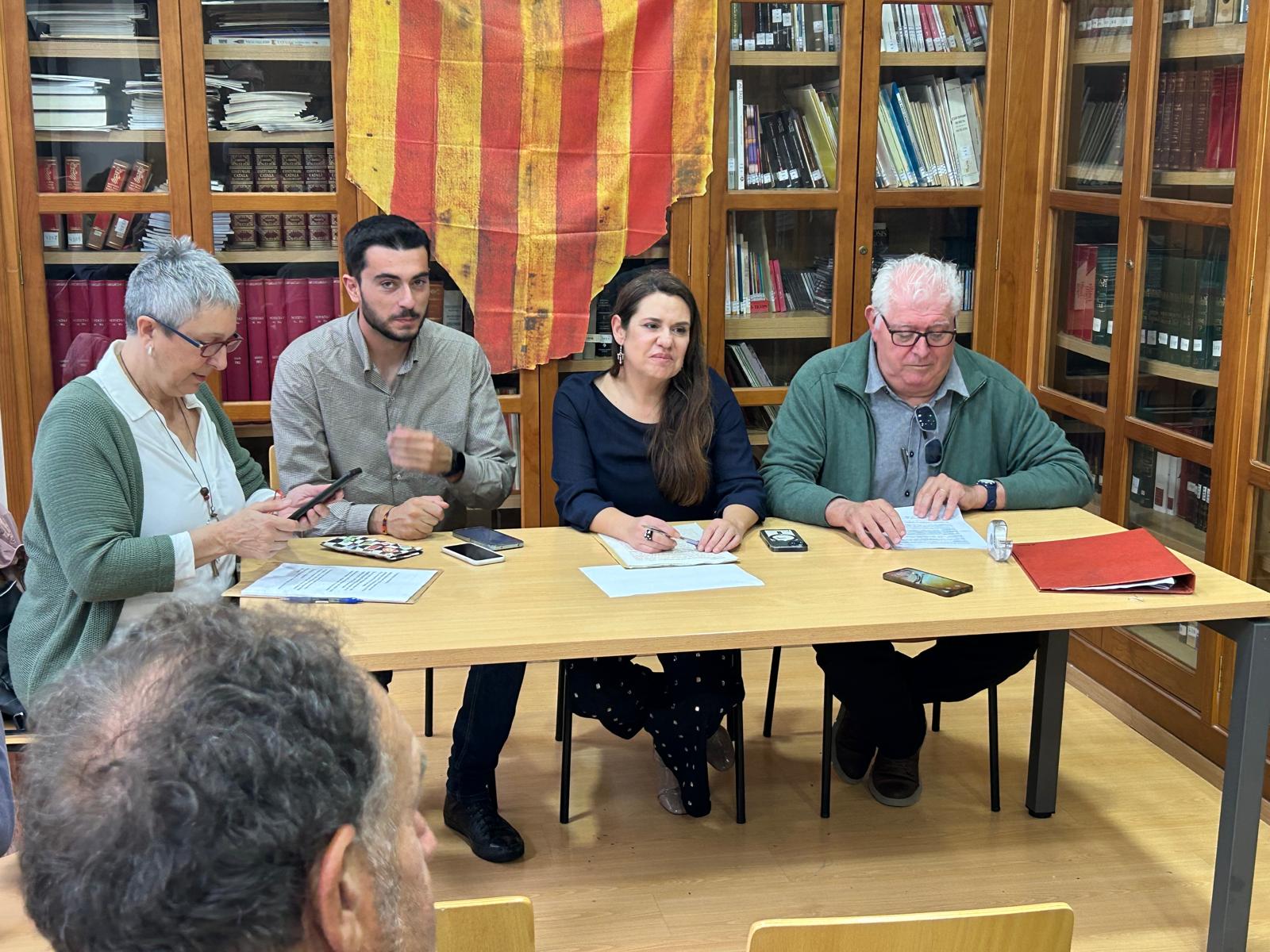 Presentació del 3r Congrés Nacional de Bloc i País, amb Estefania Rovira, Ferran Lloret, Mònica Àlvaro i Rafael Pastor