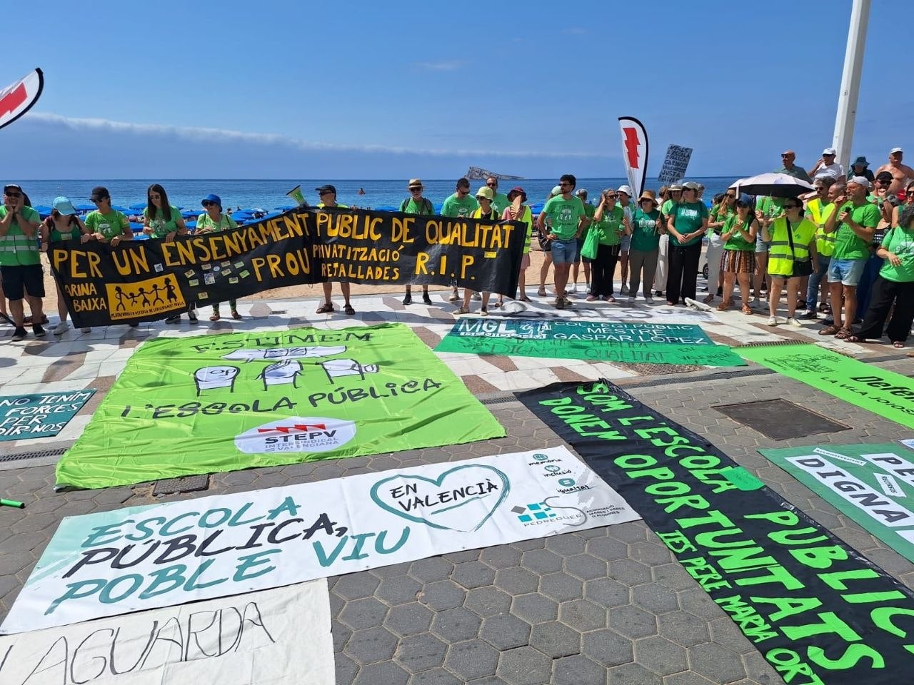Concentració a Castelló de la Plana per l'escola pública, el 9 de juny del 2026