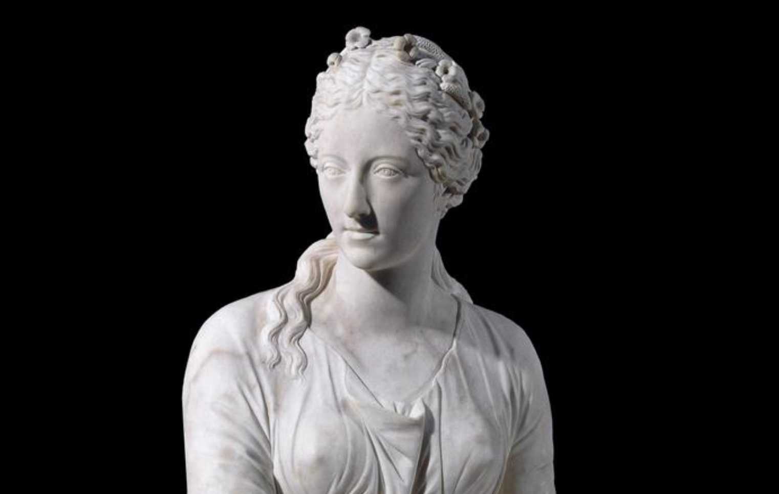 Giuseppe Ceracchi, 'Anne Seymour Damer' (detall), 1778. Marbre. Bristish Museum