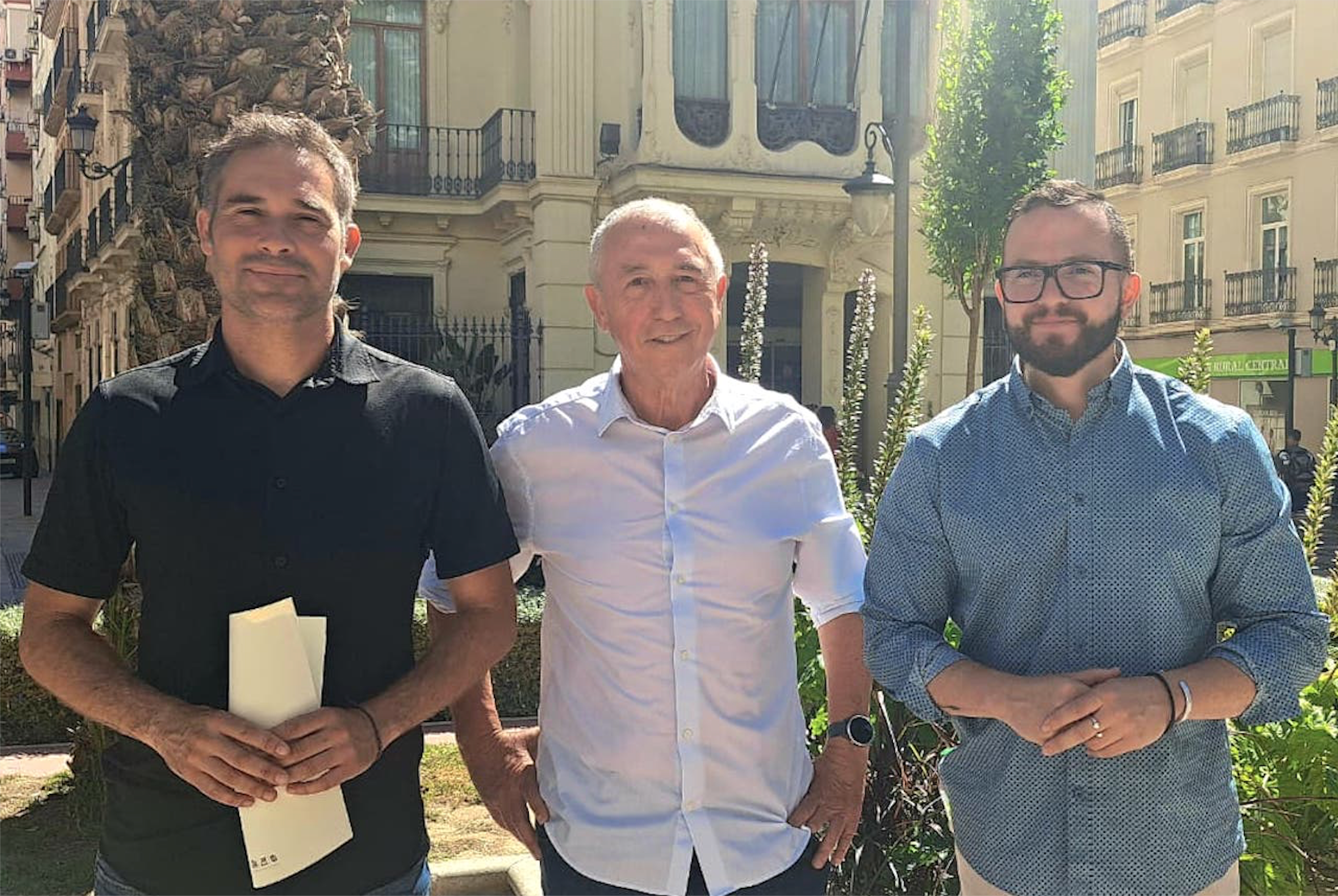 Gerard Fullana, Joan Baldoví i Rafa Mas, de Compromís, a Alacant
