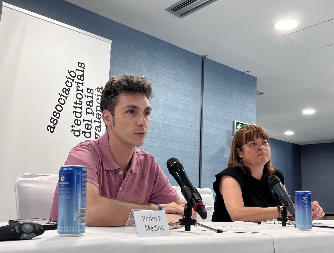 Pedro F Medina i Maria José Gálvez, en la cloenda del XXI Encontre d’Editorials. a | AEPV 