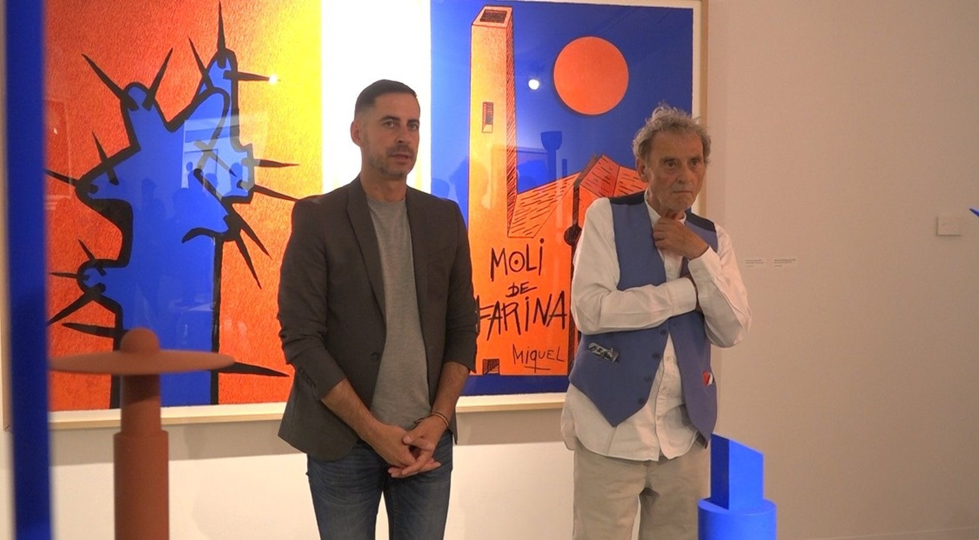 L'artista Miquel Navarro i l'alcalde de Mislata, Carlos Fernández Bielsa | EP