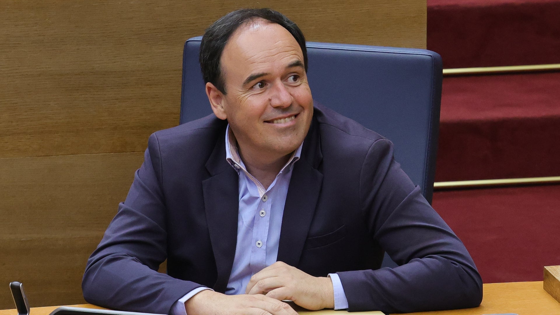 El president de la Generalitat, Juanfran Pérez Llorca, durant el plenari de l'aprovació de pressupostos de la Generalitat | GVA