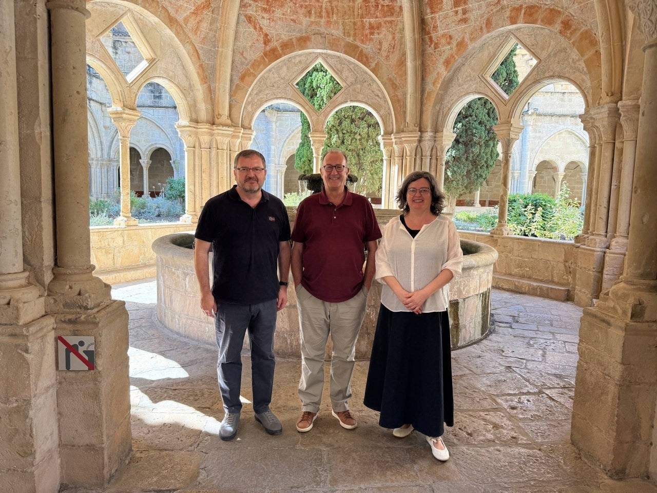 D'esquerra a dreta, Antoni Llabrés (OCB), Xavier Antich (OC) i Anna Oliver (ACPV)