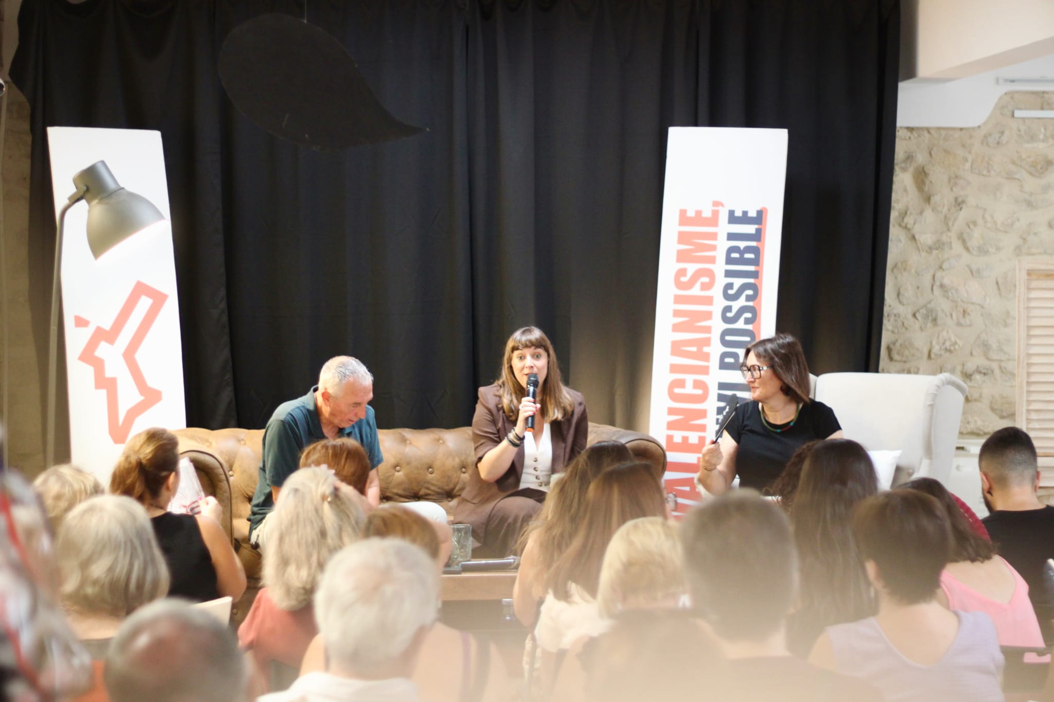 Acte de Més-Compromís, amb Joan Baldoví i Amparo Piquer, a Alacant