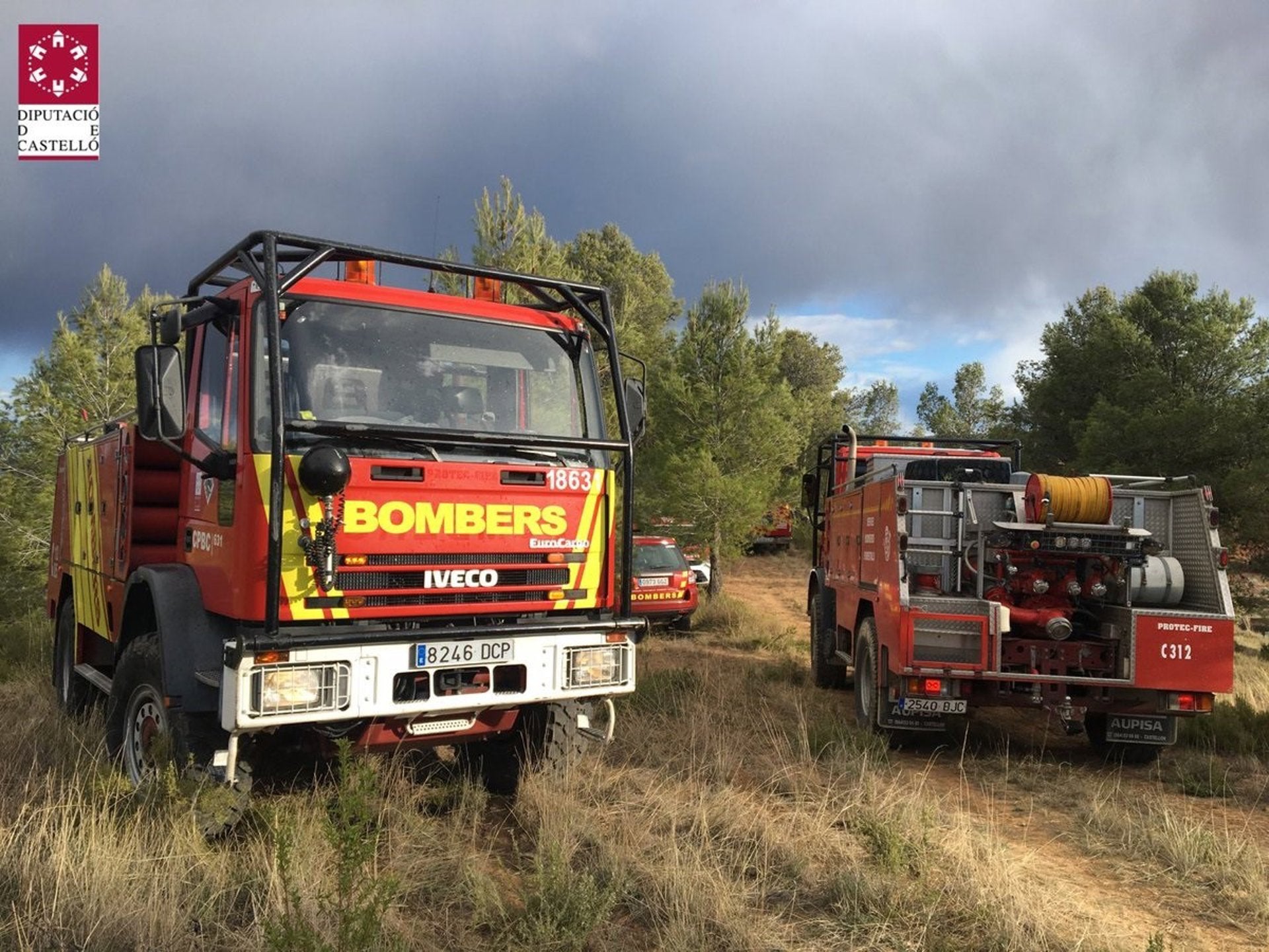 Diverses unitats de bombers s'han desplaçat fins a Rossell