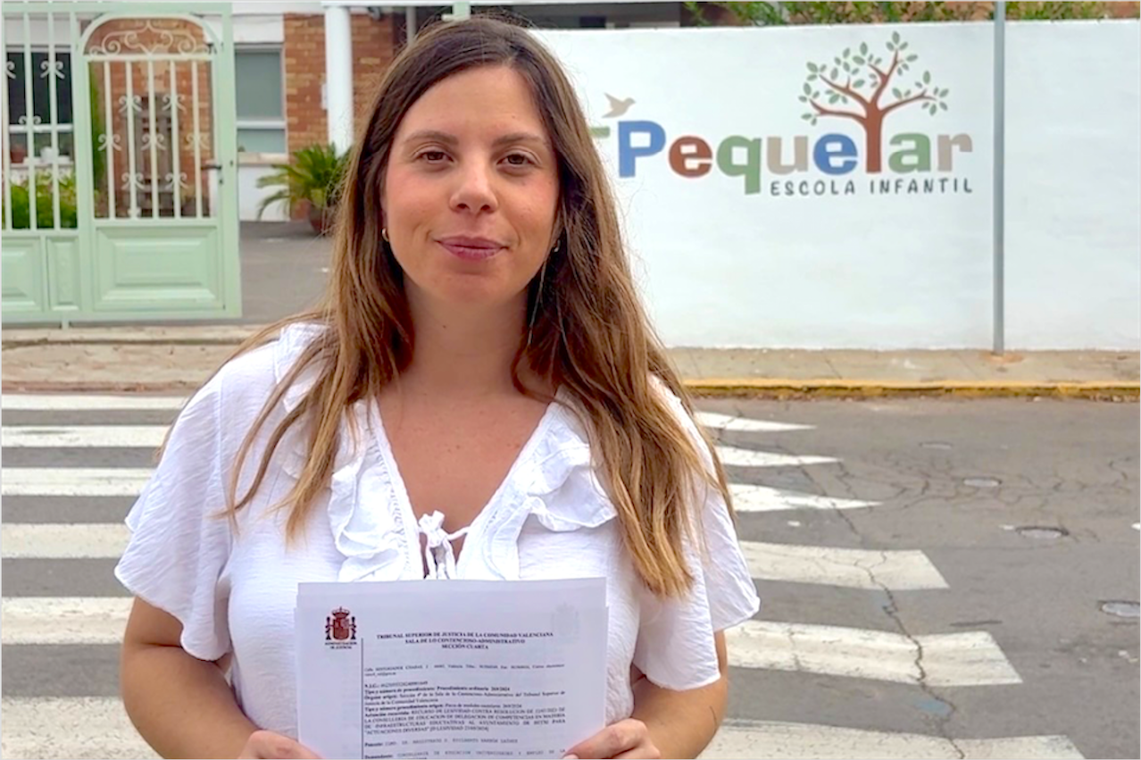  L'alcaldessa de Betxí, Carla Nebot, amb la sentència del TSJ
