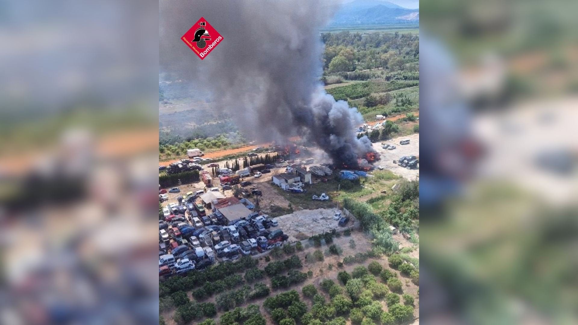 Incendi desballestament del Verger.