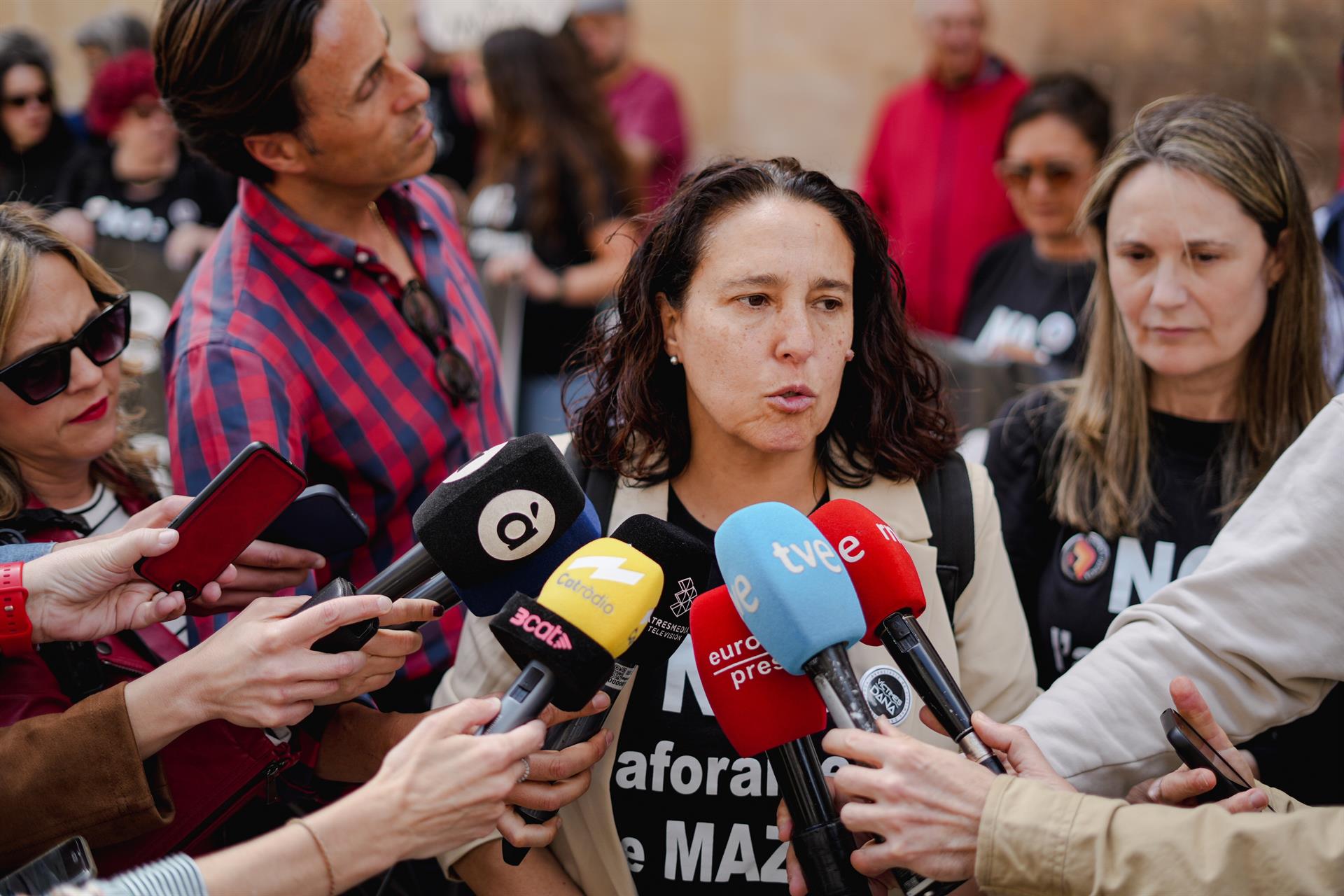La presidenta de l'Associació de Víctimes de la Dana 29 d'Octubre del 2024, Mariló Gradolí | Jorge Gil | EP