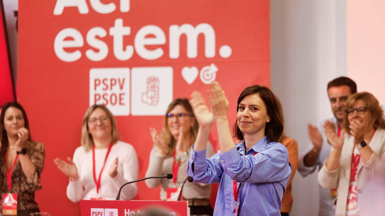 La ministra de Ciència i secretària general del PSPV-PSOE, Diana Morant, intervé durant el Comité Nacional del PSPV