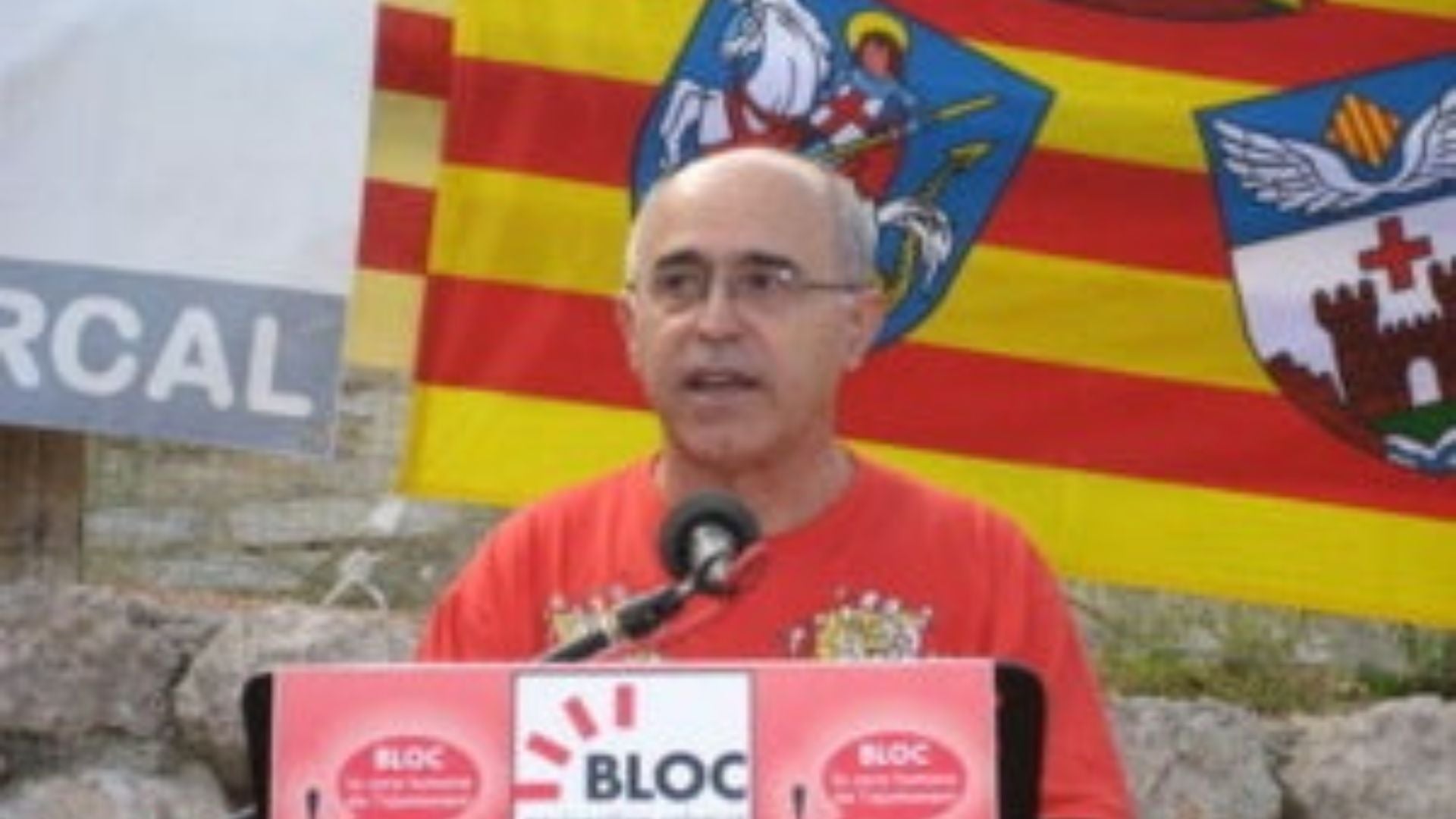 Paco Blay durant un acte del Bloc | Arxiu