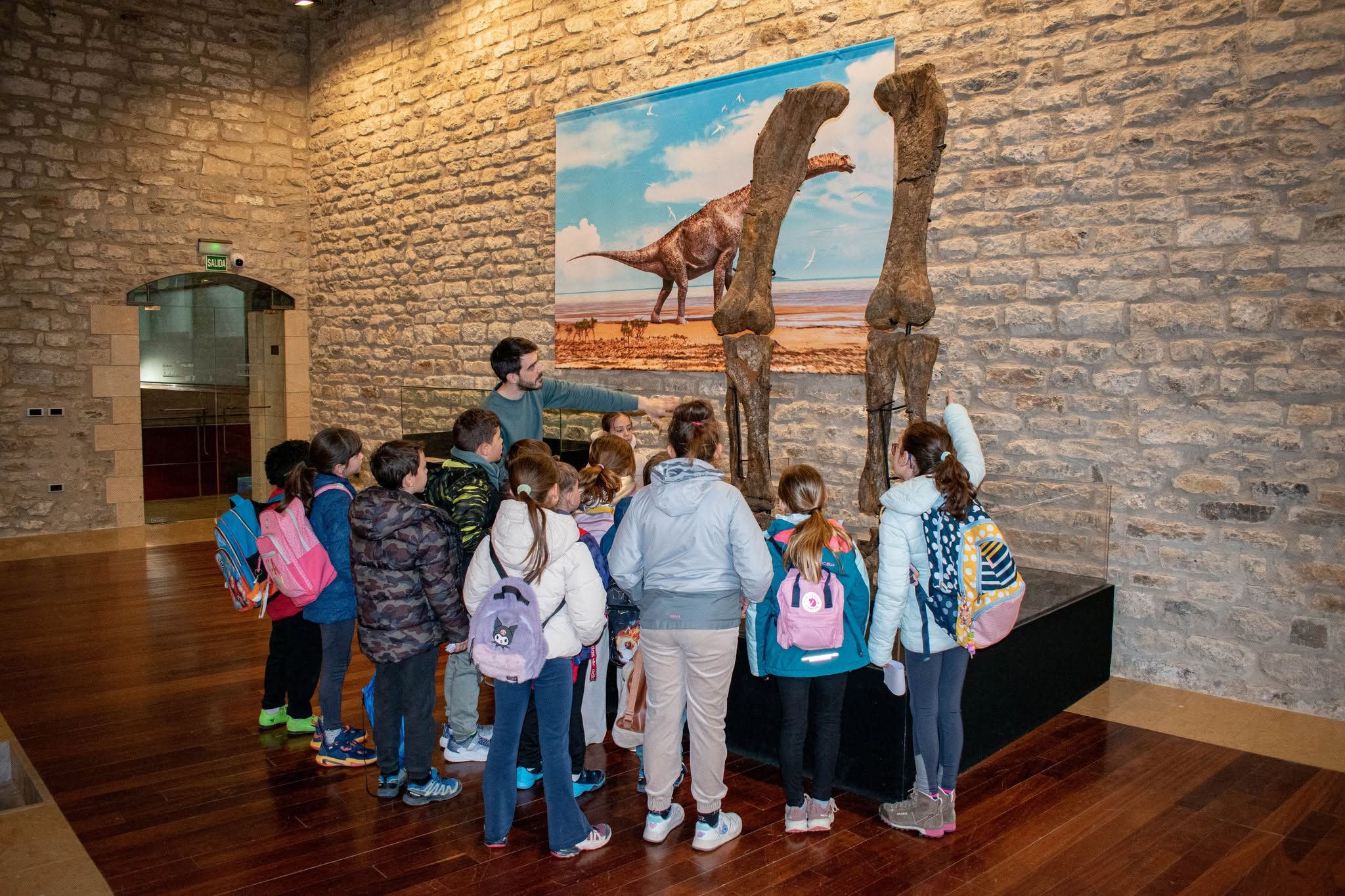 Imatge de febrer d'una visita escolar a Morella.
