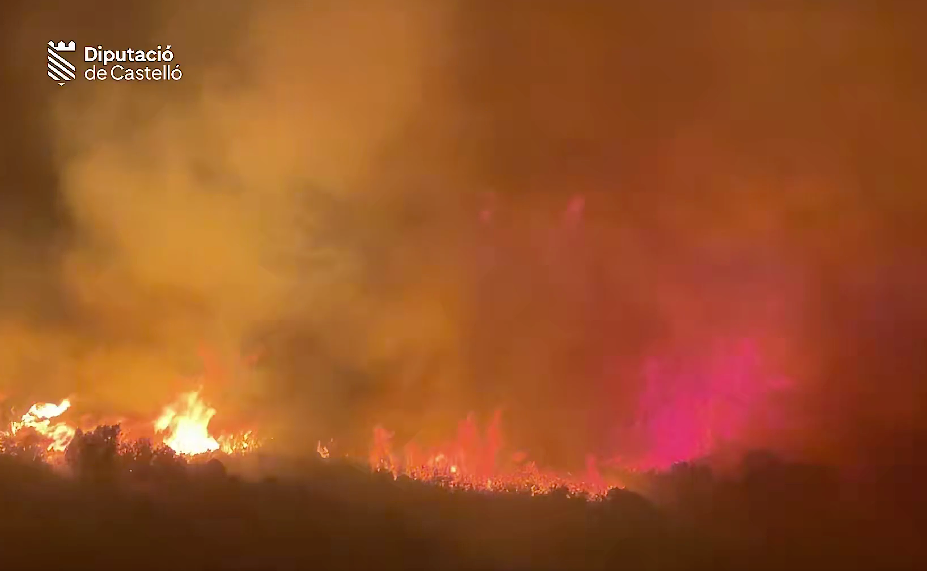 Incendi forestal a la Serra d'en Galceran