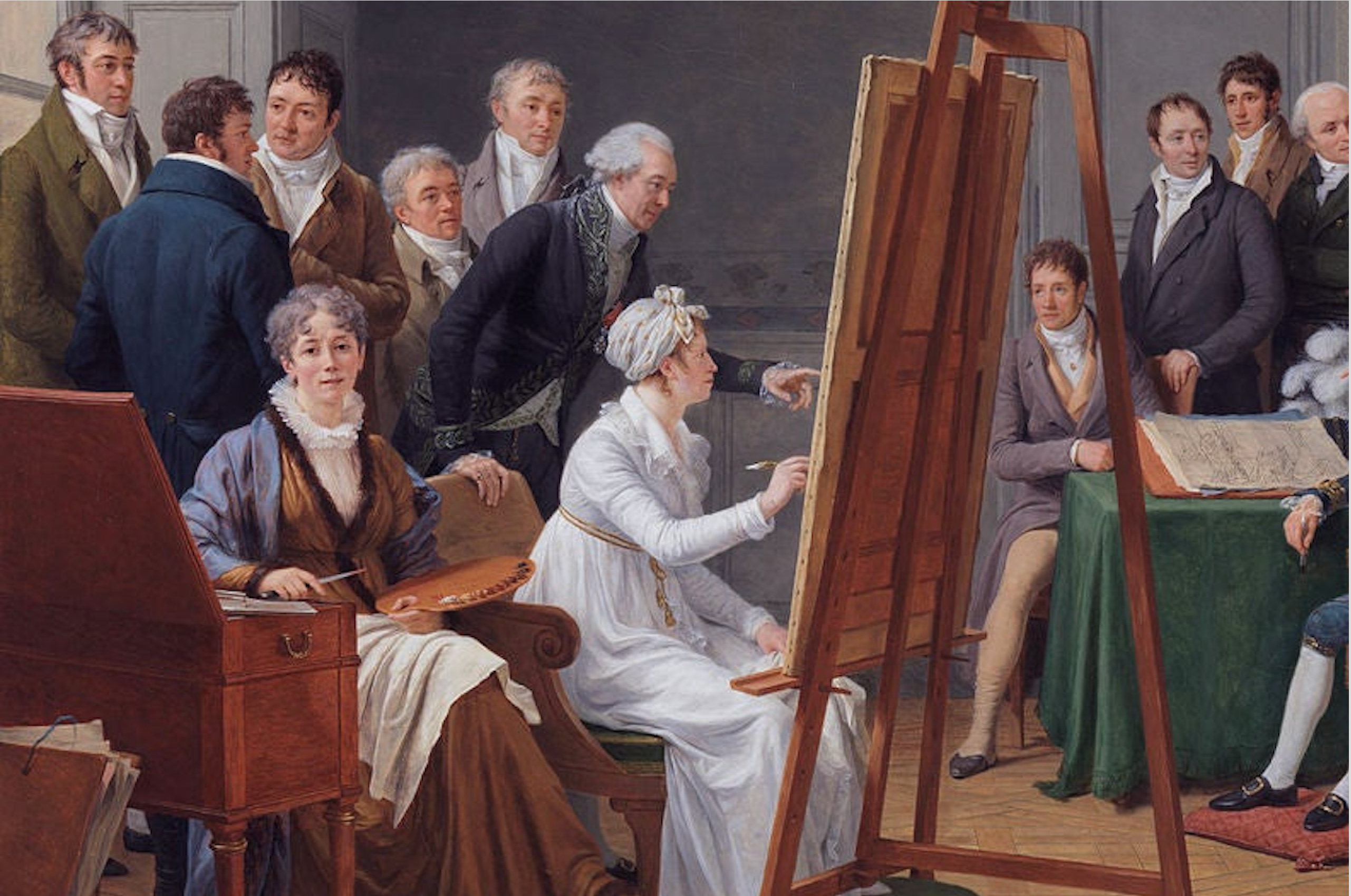 Gabrielle Capet, 'L'estudi de Labille-Guiard' (detall), 1808