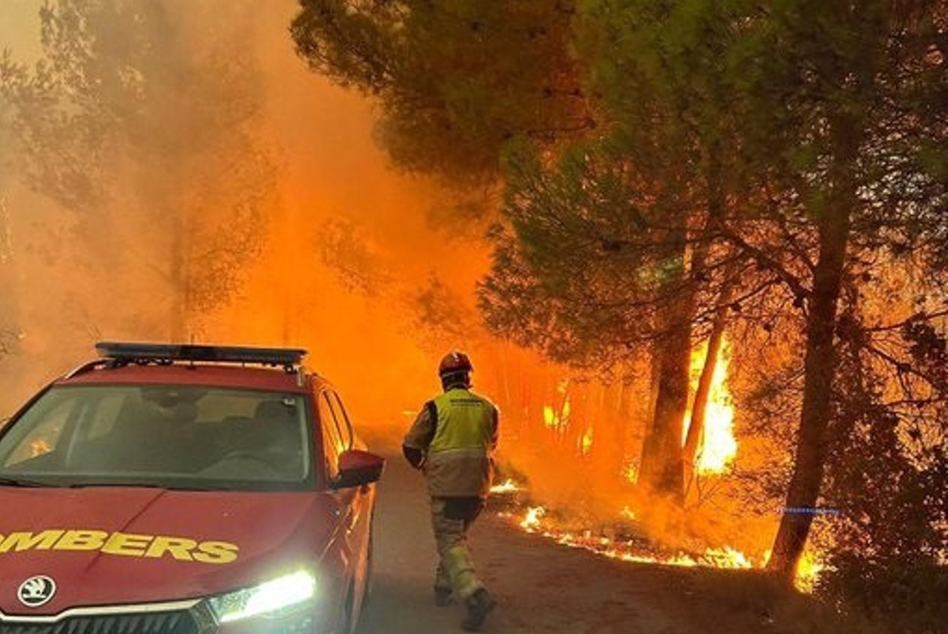 Incendi forestal declarat a la Vall d'Uixó, el juliol del 2026 | Diputació de Castelló | EP
