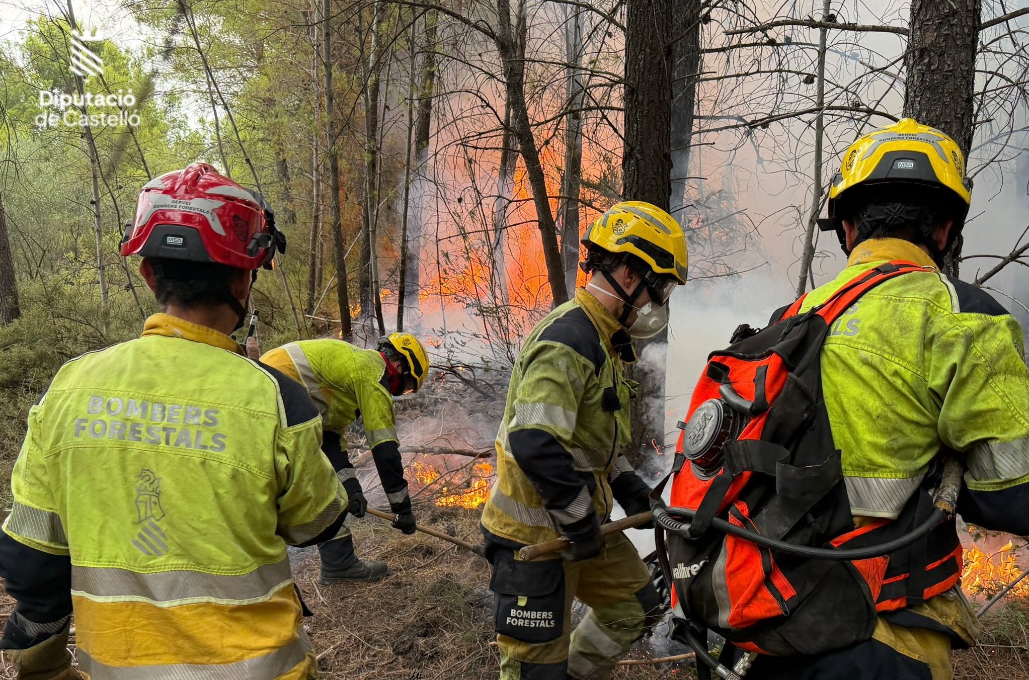 Incendi a l'Alcúdia de Veo, a la Serra d'Espadà