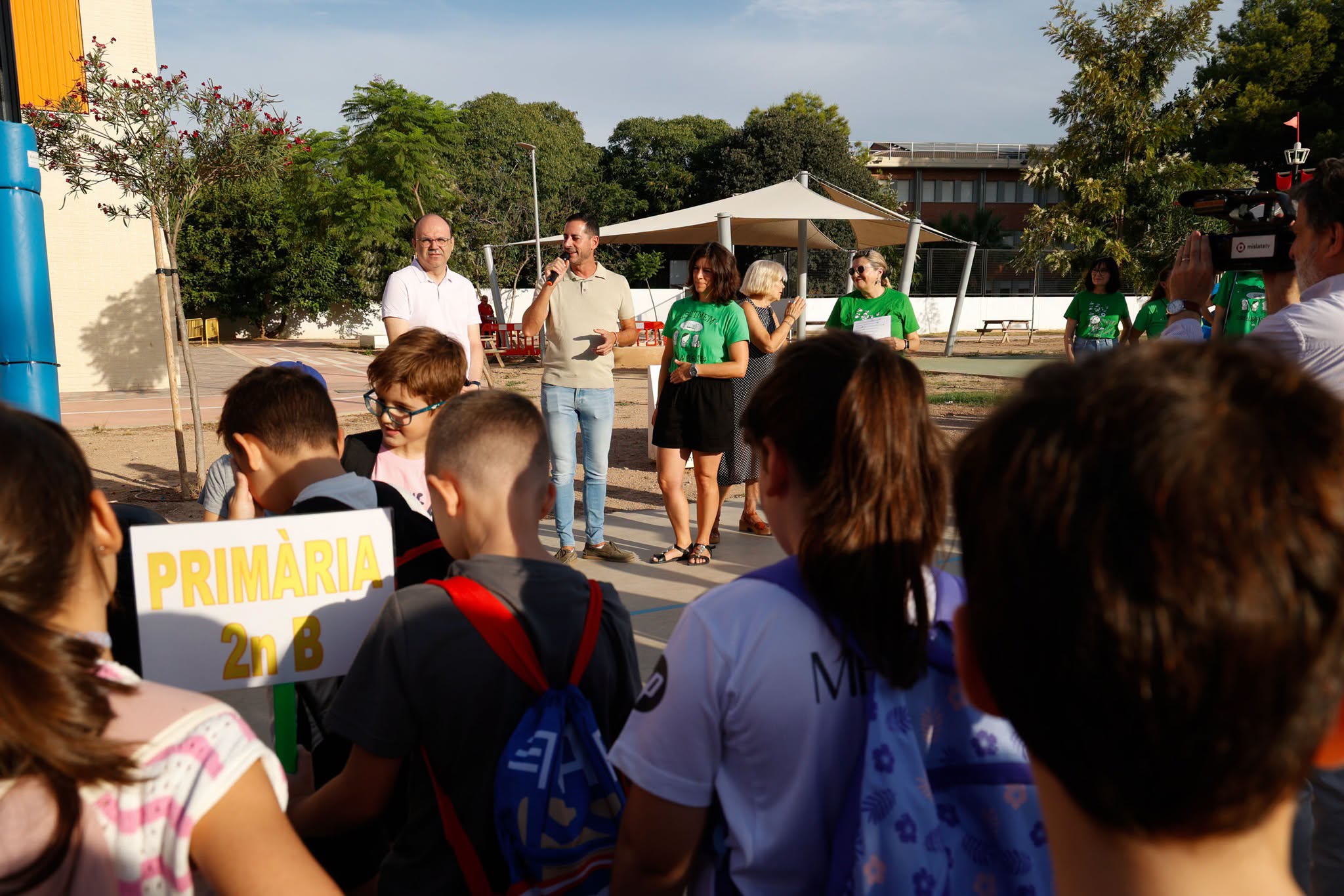 Intervenció de l'alcalde de Mislata en l'inici del curs escolar fa uns dies | Ajuntament de Mislata