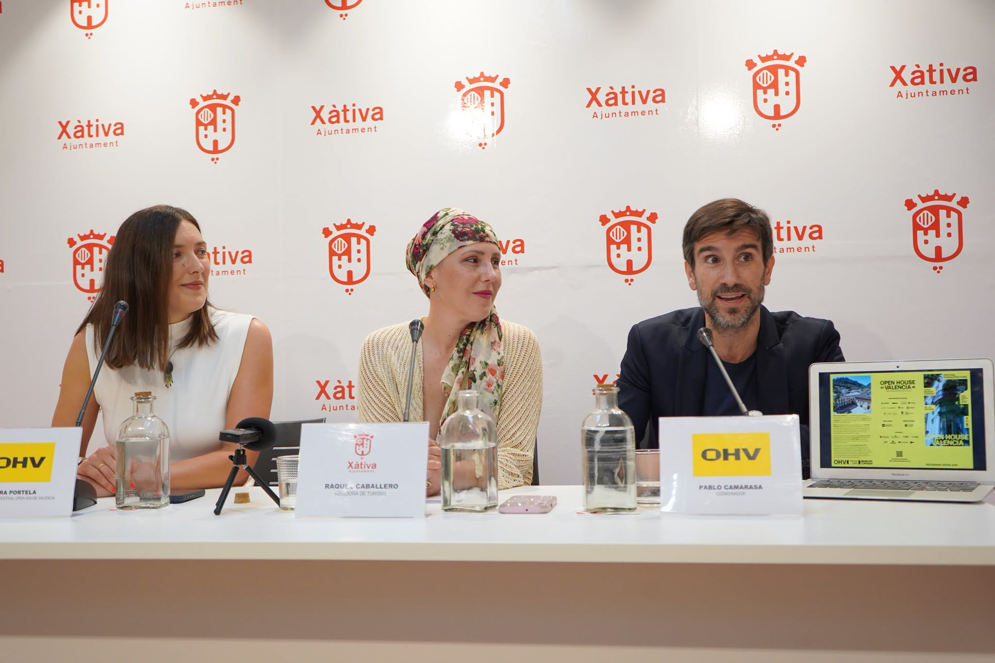 Portela, Caballero i Camarasa presenten la segona edició de l'Open House a Xàtiva.