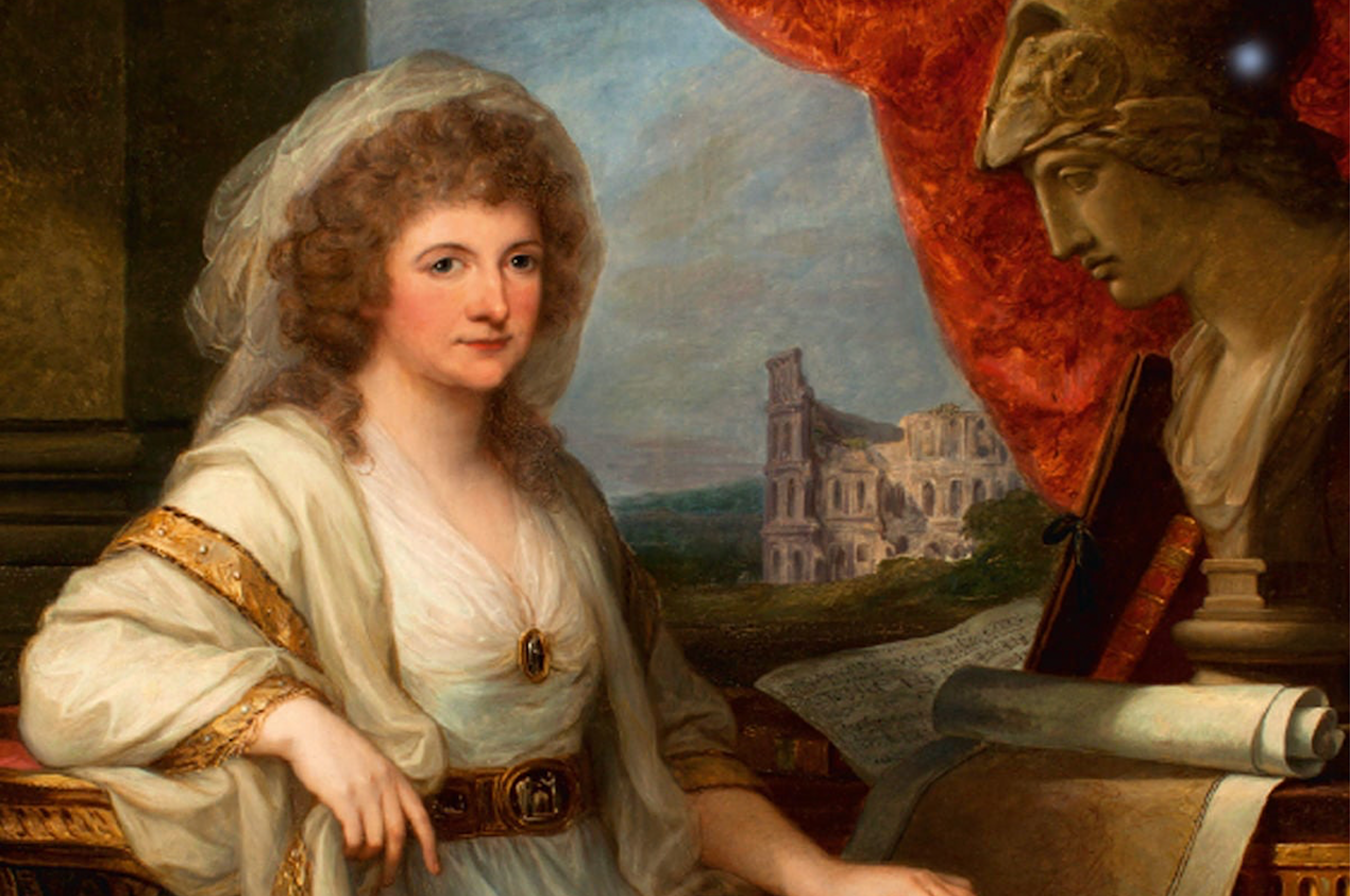 Angelica Kauffmann, «Anna Amalia de Brunsvic-Wolfenbüttel» (detall), 1789