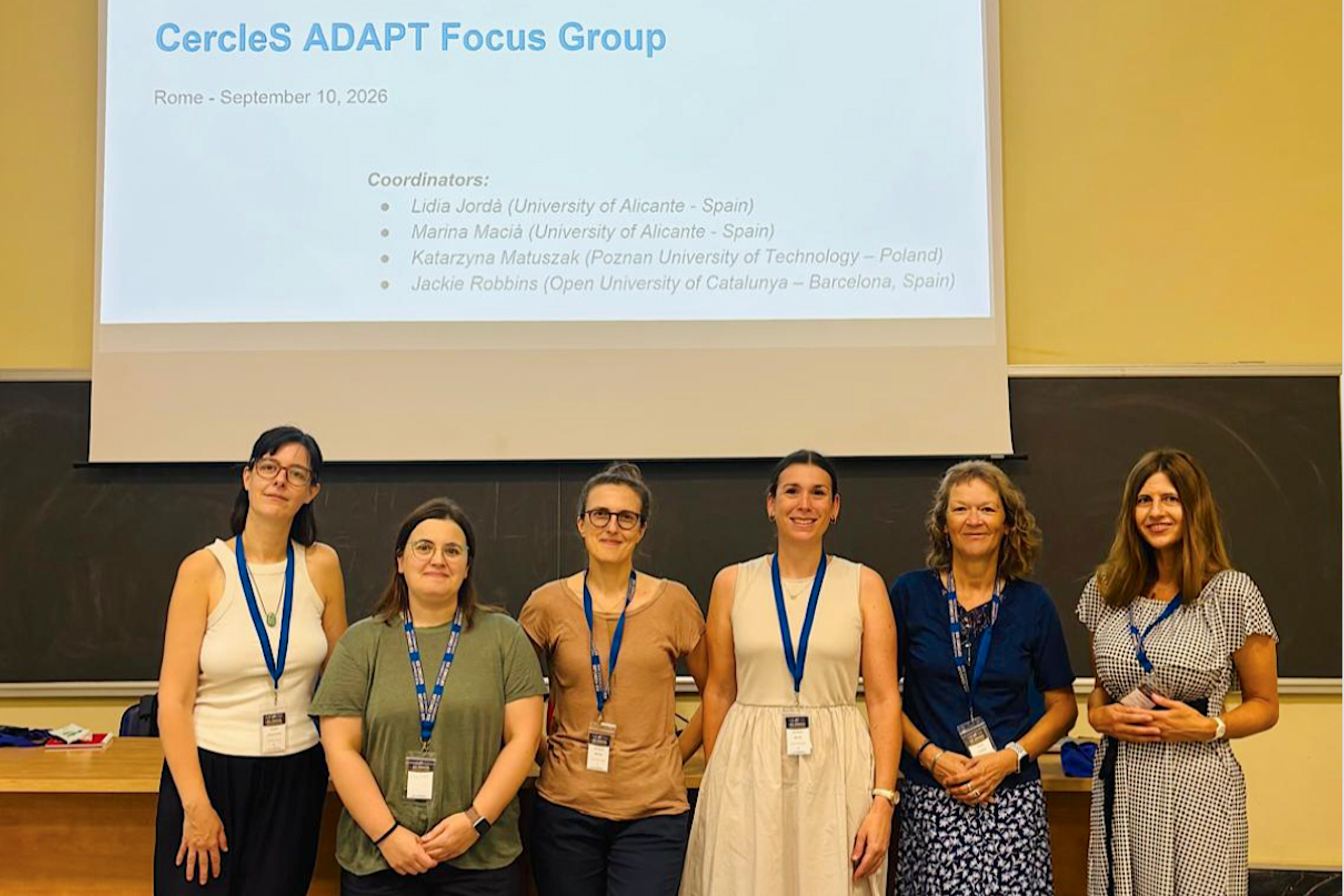 Algunes integrants del grup ADAPT, de les universitats d'Alacant, Bolzano, Manchester, Oberta de Catalunya i Poznan