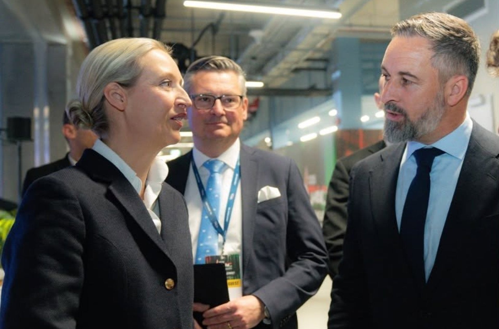 La líder d'AfD, Alice Weidel, i el president de Vox, Santiago Abascal | EP