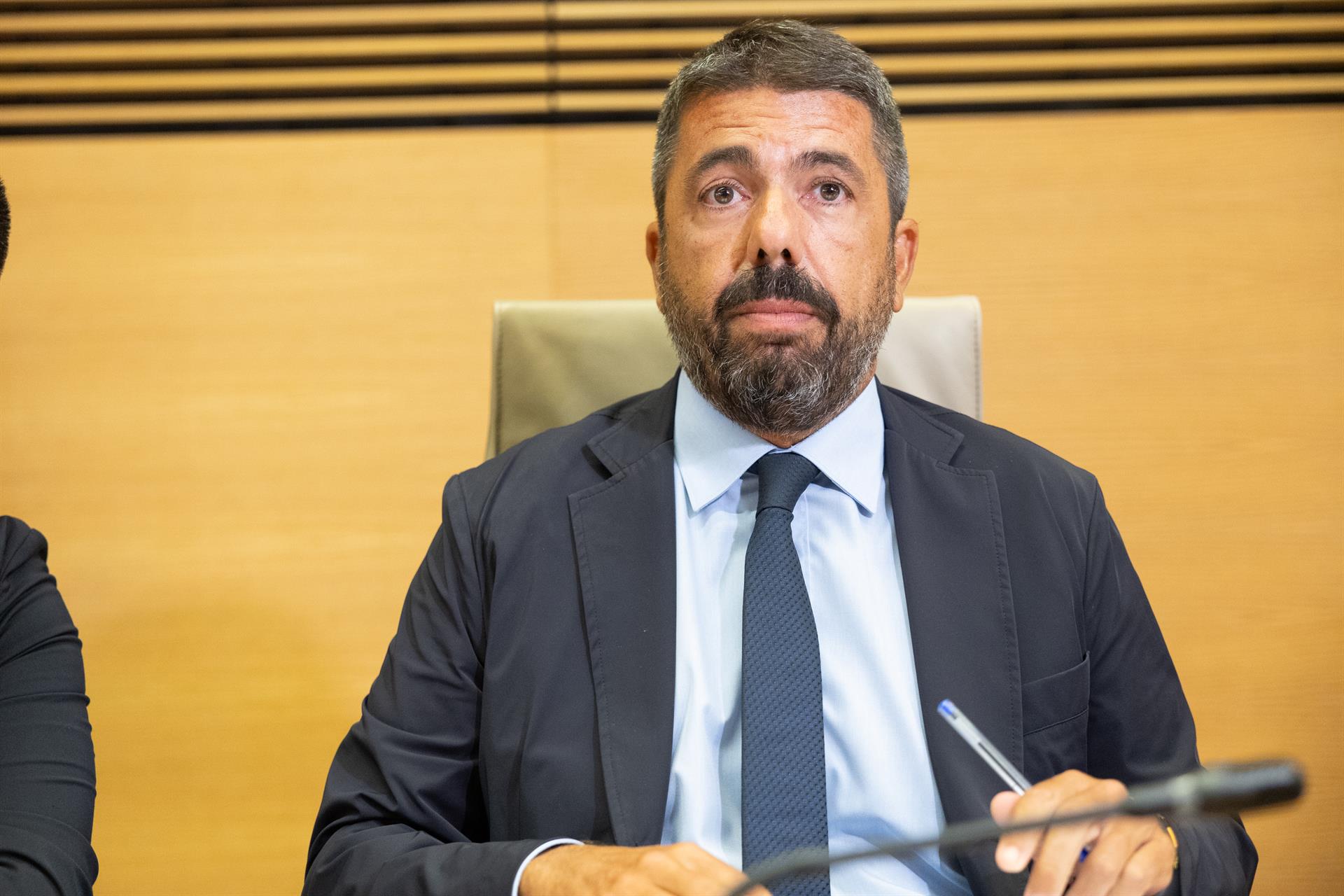 L'expresident de la Generalitat Carlos Mazón durant la segona compareixença en a comissió del Congrés sobre la gestió del a dana del 29O | Jesús Hellín | EP