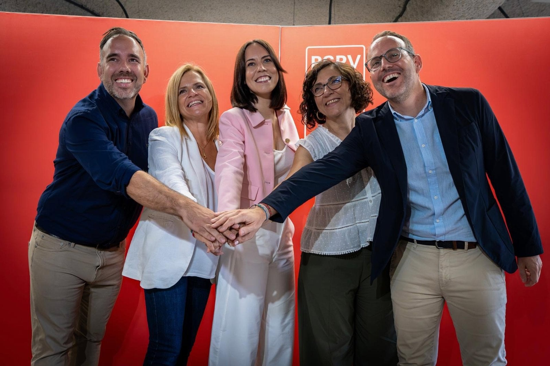 La secretària general del PSPV-PSOE, Diana Morant, amb els alcaldables de les quatre ciutats més grans del País Valencià | EP
