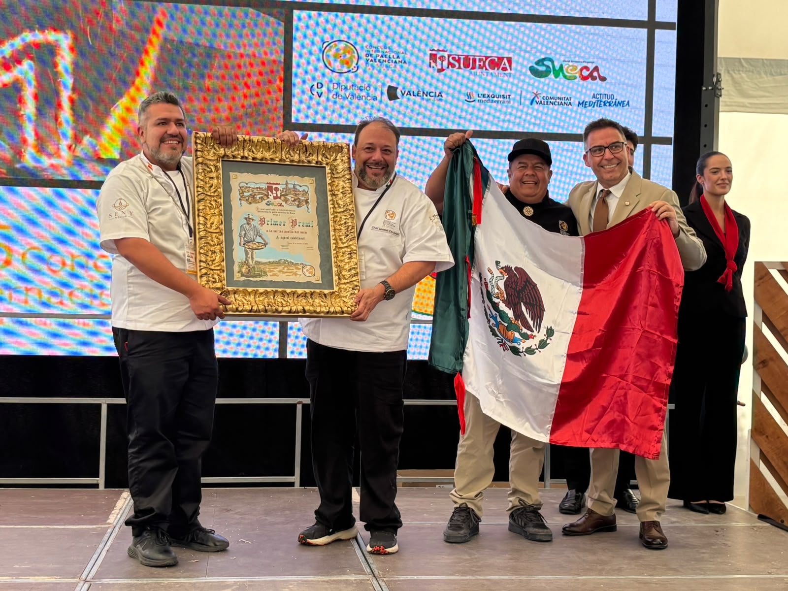 El Restaurant Burguettos, de Mèxic, guanyador del 65é Concurs Internacional de Paella Valenciana de Sueca 