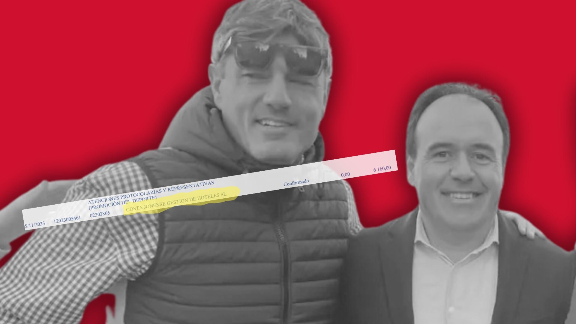 Marcos Zaragoza, alcalde de la Vila Joiosa i Juanfran Pérez Llorca, president de la Generalitat Valenciana i exalcalde de Finestrat | Instagram i Elaboració pròpia