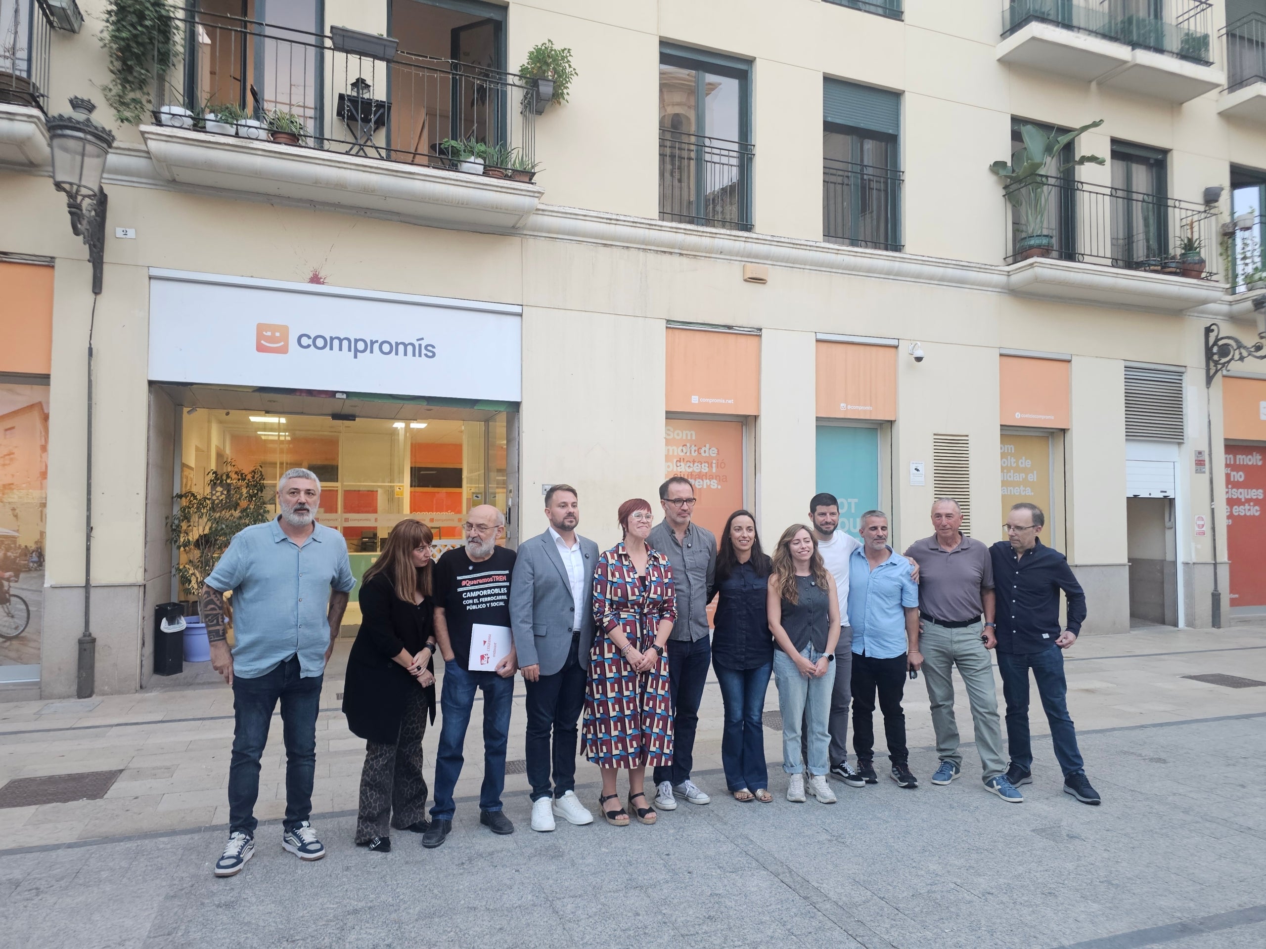 Les direccions dels diferents partits a excepció de la coordinadora d'EUPV Rosa Pérez Garijo