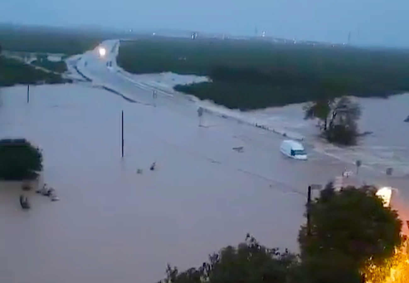 Zona inundada a Oliva
