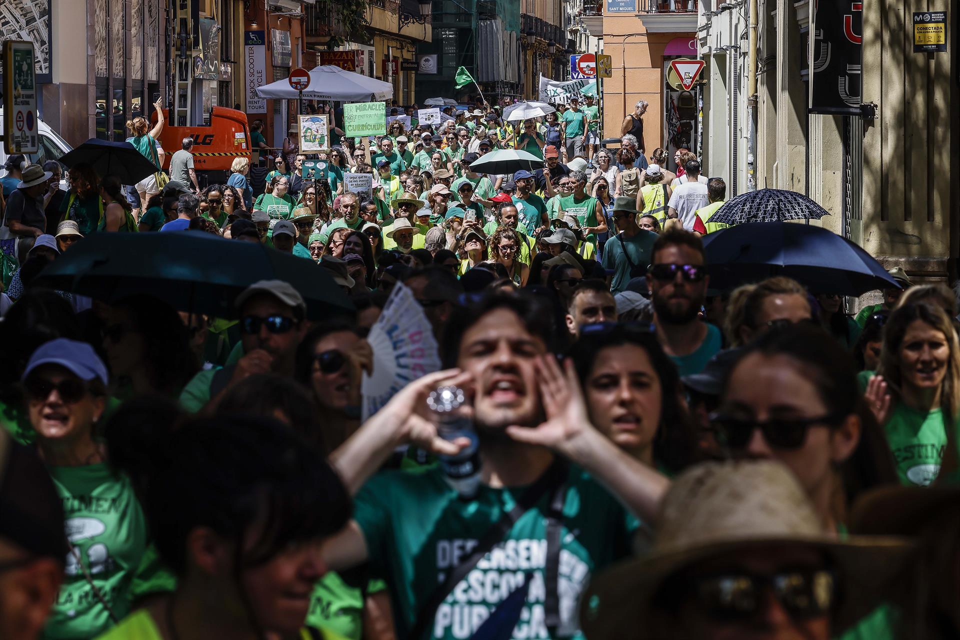Manifestació de docents a València | Rober Solsona | EP