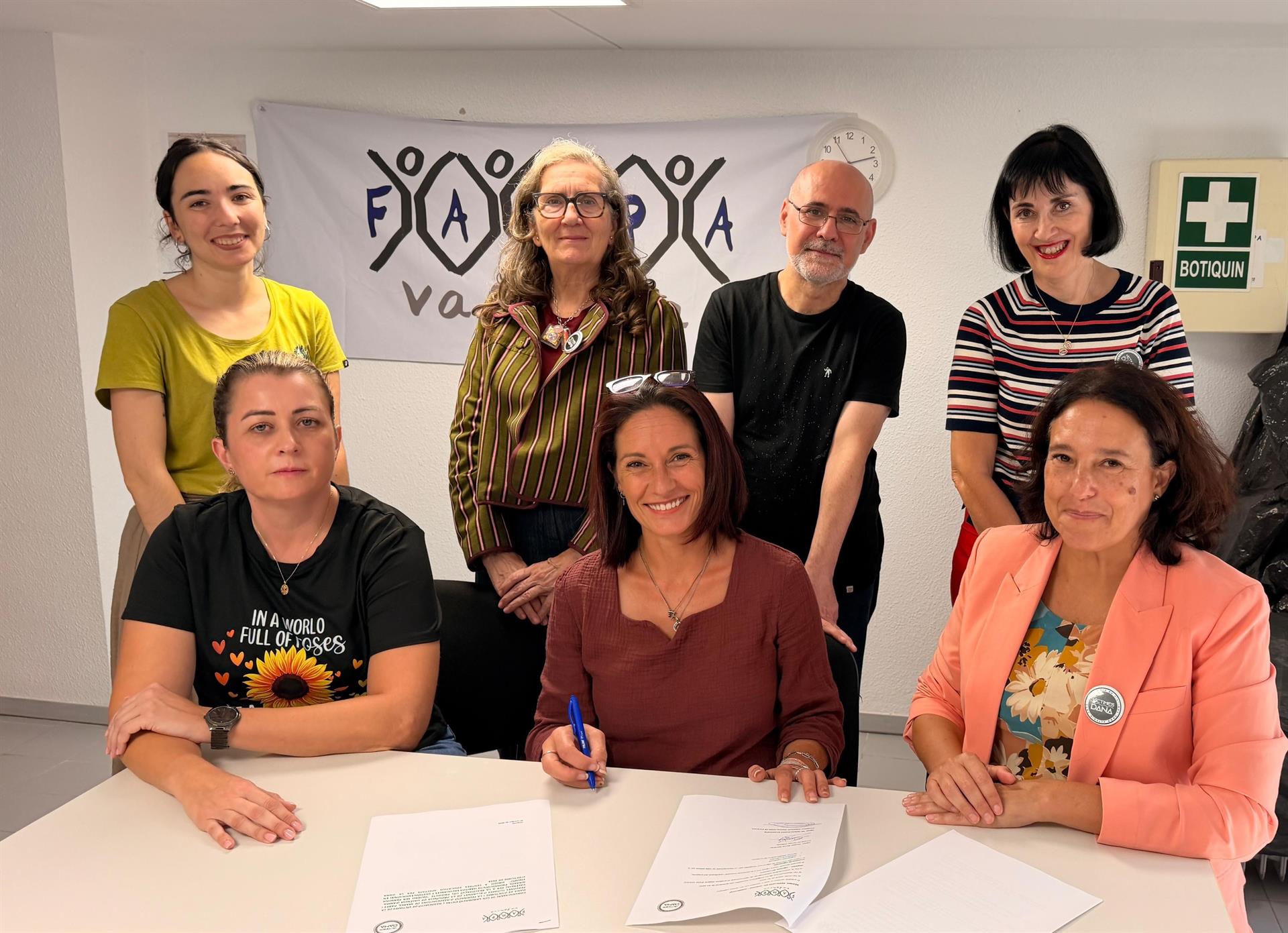 Fampa València i l'Associació de Víctimes de la dana 29 d'Octubre de 2024 signen un conveni per a fomentar hàbirs saludables en centres educatius afectats per la catàstrofe del 29O