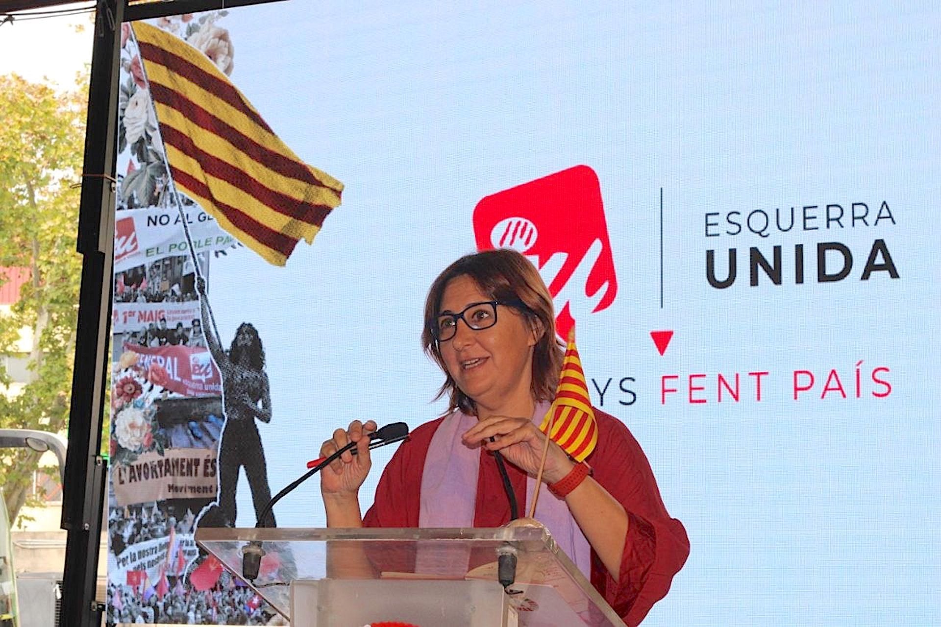 La coordinadora d'EUPV, Rosa Pérez Garijo, en l'acte de celebració del 40é aniversari de la formació