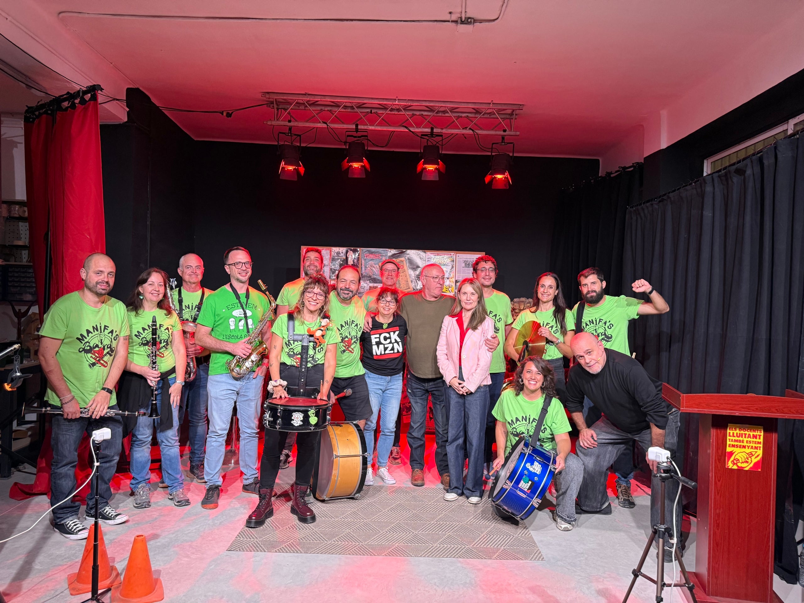 Manifa's Band, Beatriu Cardona de l'STEPV i Rosa Álvarez i Enrique Martínez de l'Associació Víctimes Mortals de la Dana 29 Oct