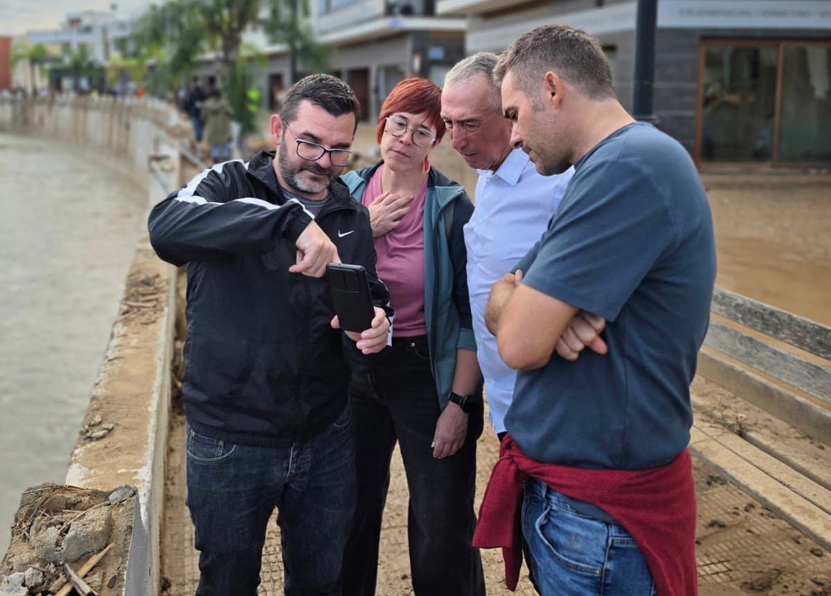 Àgueda Micó i Joan Baldoví han visitat les zones afectades per la dana Adam