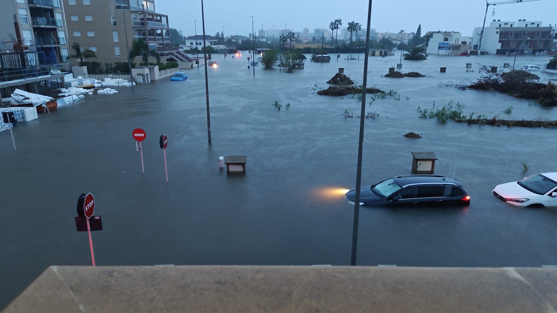 Situació de la platja d'Oliva, aquest matí | AVAMET