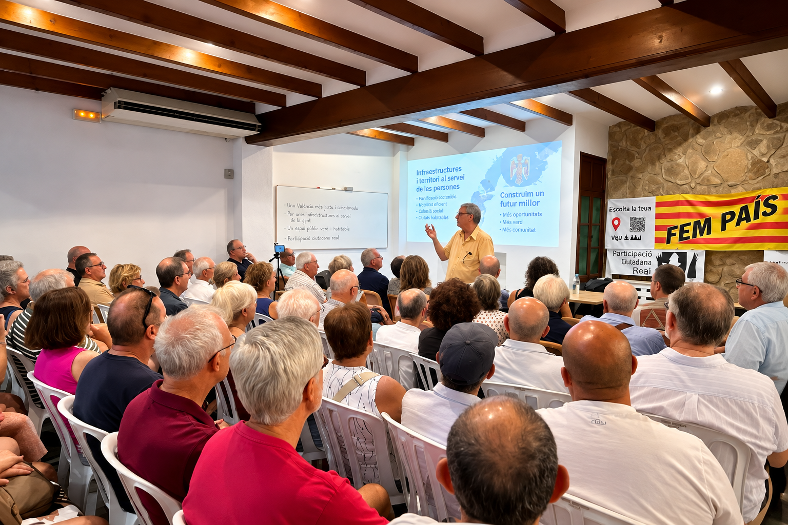 Acte organitzat per Esmorzar de la Terra i l'AC Ocell a Ondara, amb Vicent Partal, l'agost del 2026 | DLV