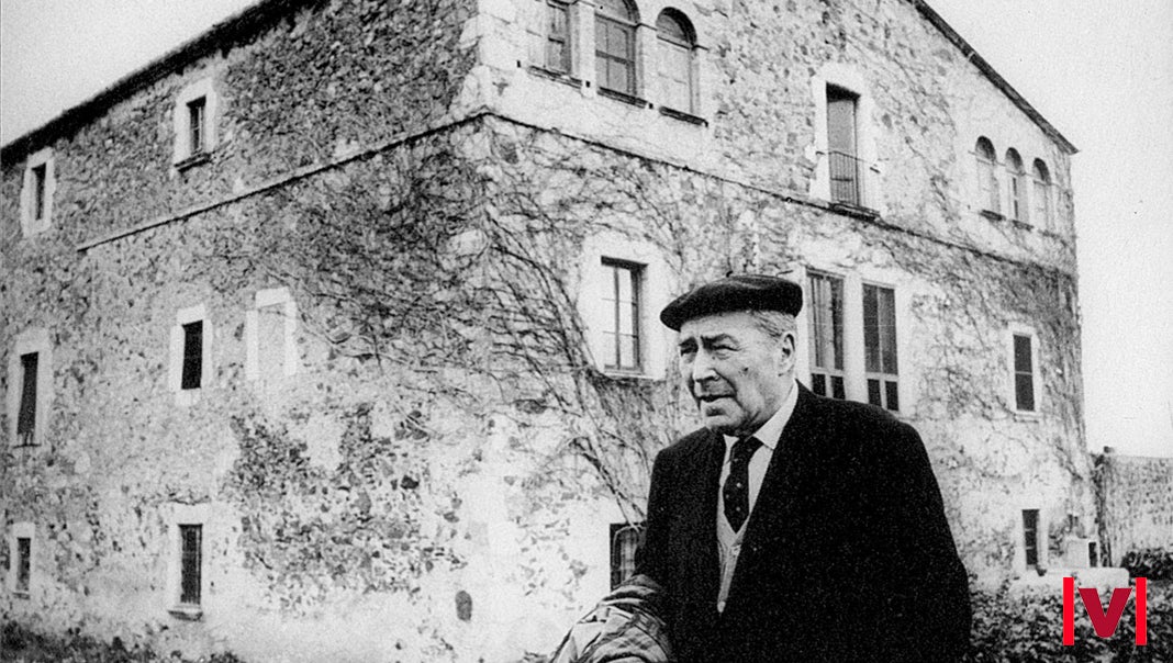 Josep Pla al mas de Llofriu