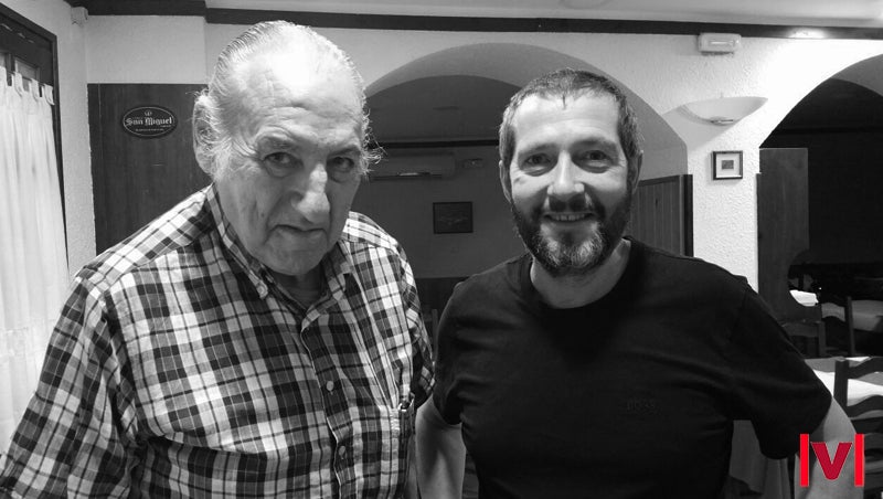 D'esquerra a dreta: Jordi Riba Segalàs (àlies Palanca) i Carles Porta