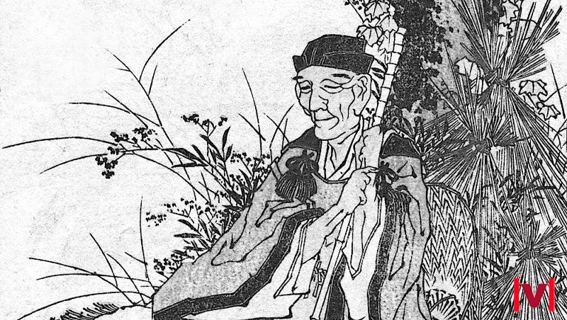 Retrat de Matsuo Bashô per Hokusai a finals del segle XVIII